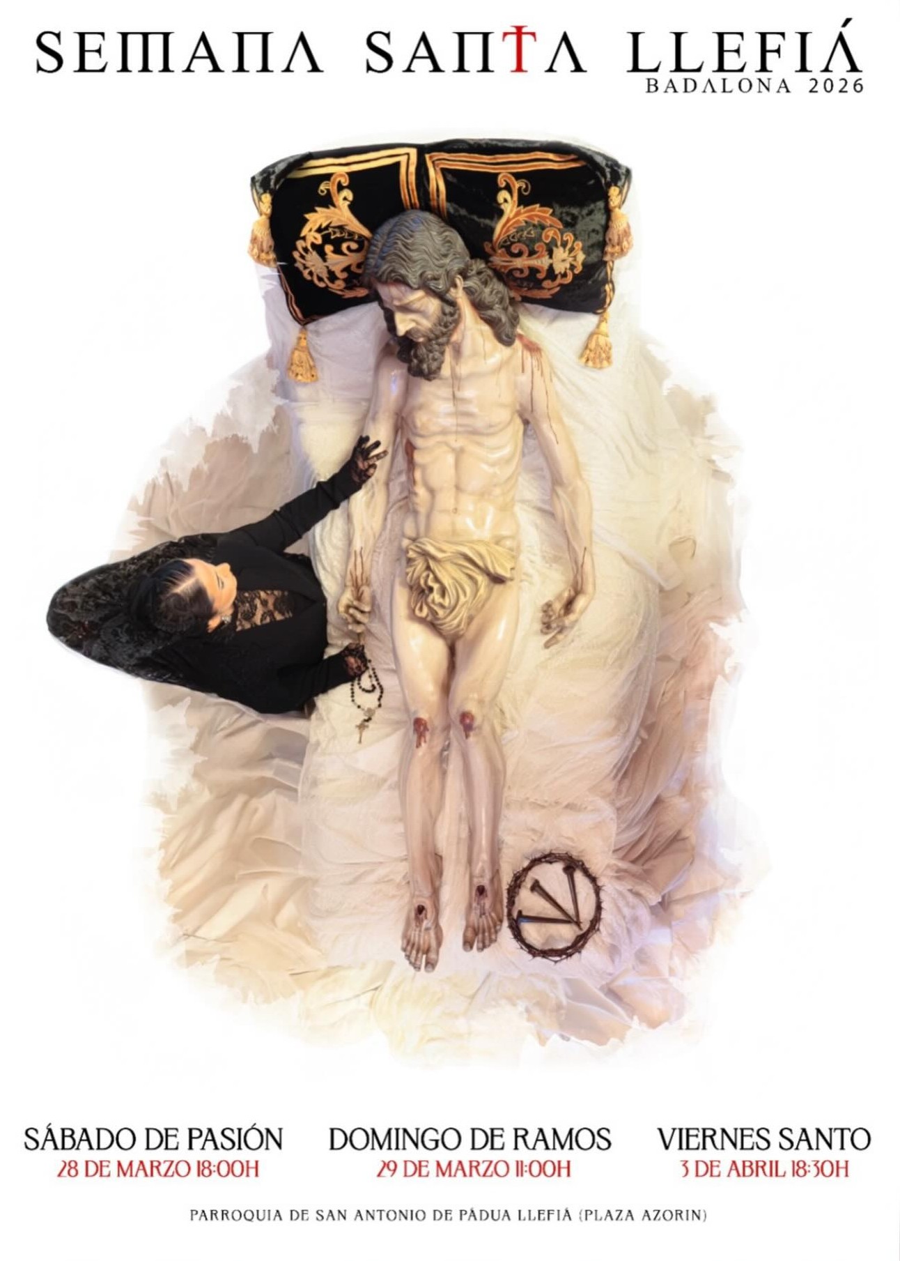 Cartel de Semana Santa en Badalona 2026